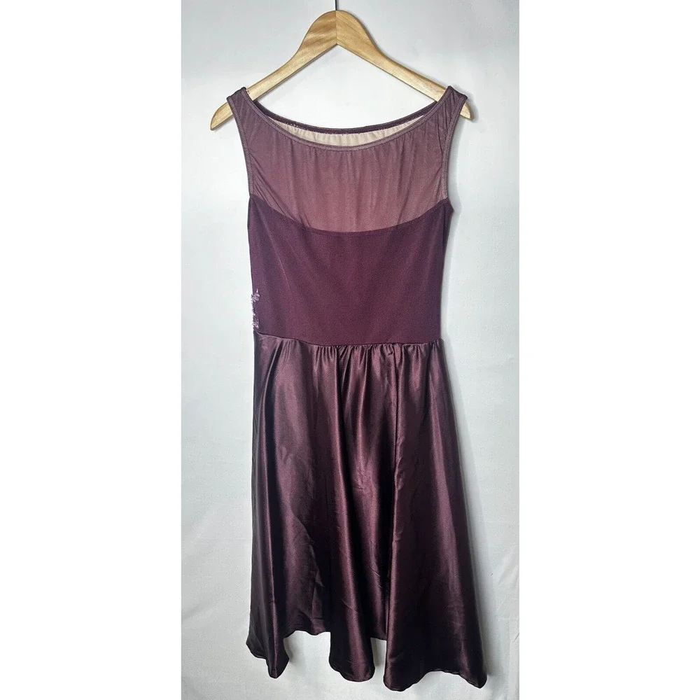 WEISSMAN Youth Dance Burgundy Plum Purple Costume Dress Chasing Cars XSC